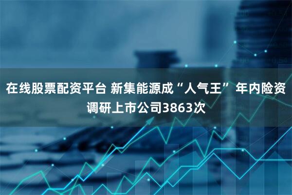在线股票配资平台 新集能源成“人气王” 年内险资调研上市公司3863次